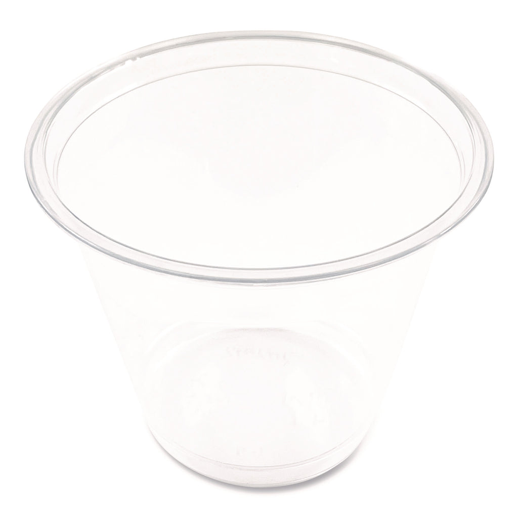 Clear Plastic Cold Cups, Squat, 9 oz, PET, 1,000/ Carton
