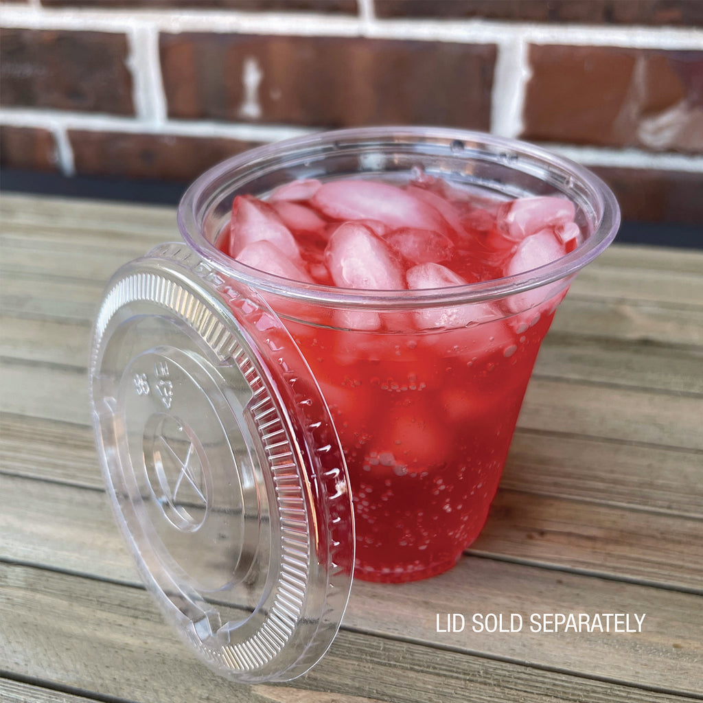 Clear Plastic PET Cups, 9 oz, 50/Pack