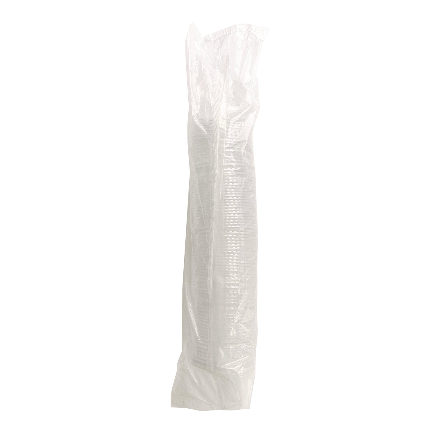 Crystal-Clear Cold Cup Straw-Slot Lids, Fits 9 oz Squat/12 oz PET Cups, 100/Pack