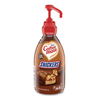 Liquid Coffee Creamer, Snickers, 1.5 Liter Pump Bottle