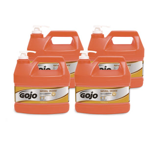 NATURAL ORANGE Smooth Hand Cleaner, Citrus Scent, 1 gal Pump Dispenser, 4/Carton