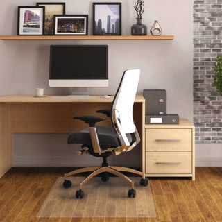 Cleartex Advantagemat Phthalate Free PVC Chair Mat for Hard Floors, 53 x 45, Clear