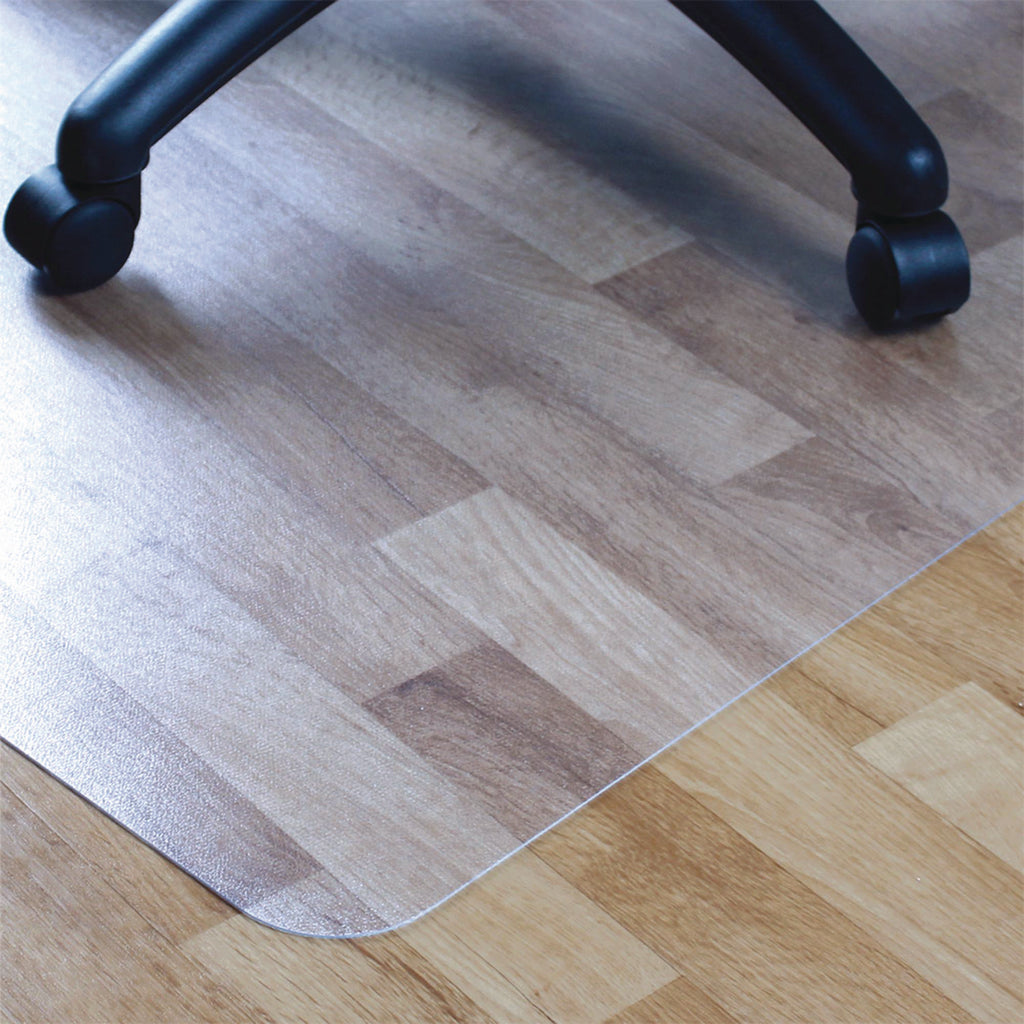 Cleartex Advantagemat Phthalate Free PVC Chair Mat for Hard Floors, 53 x 45, Clear