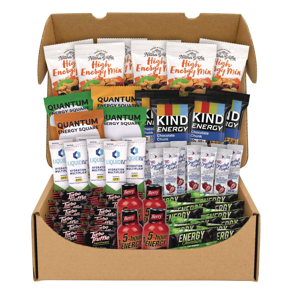 Energy Snack Box, 60 Assorted Snacks/Box, Ships in 1-3 Business Days