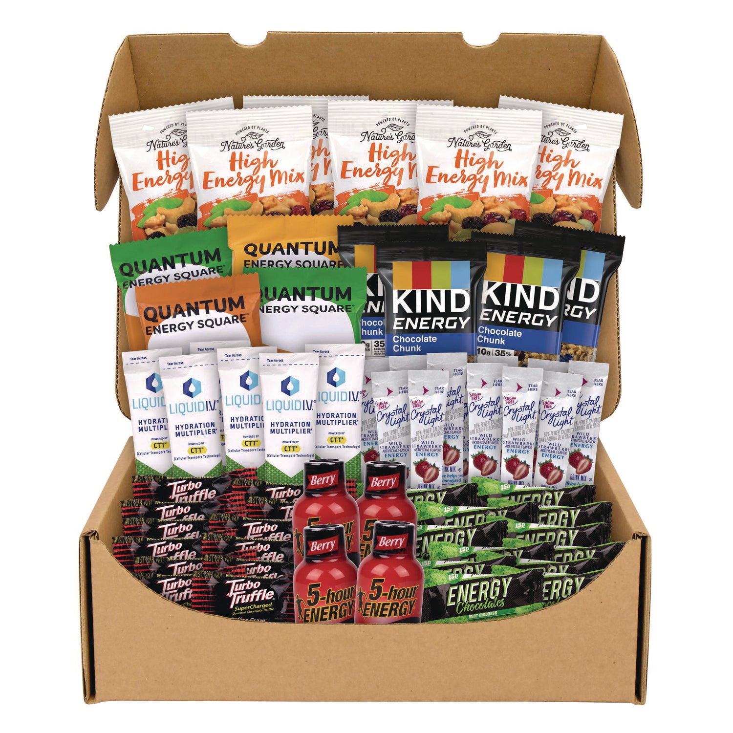 Energy Snack Box, 60 Assorted Snacks/Box, Ships in 1-3 Business Days