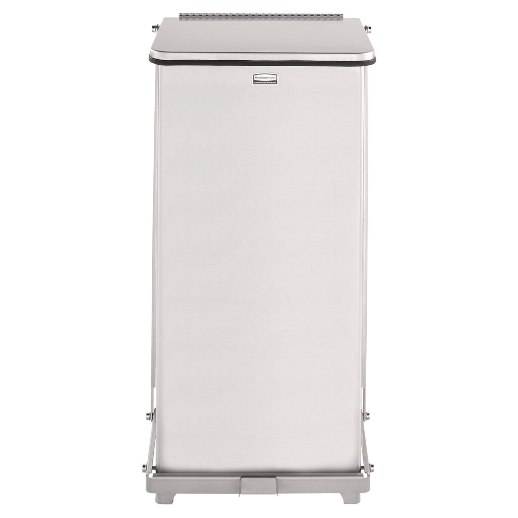 Defenders Heavy-Duty Steel Step Can, 6.5 gal, Stainless Steel