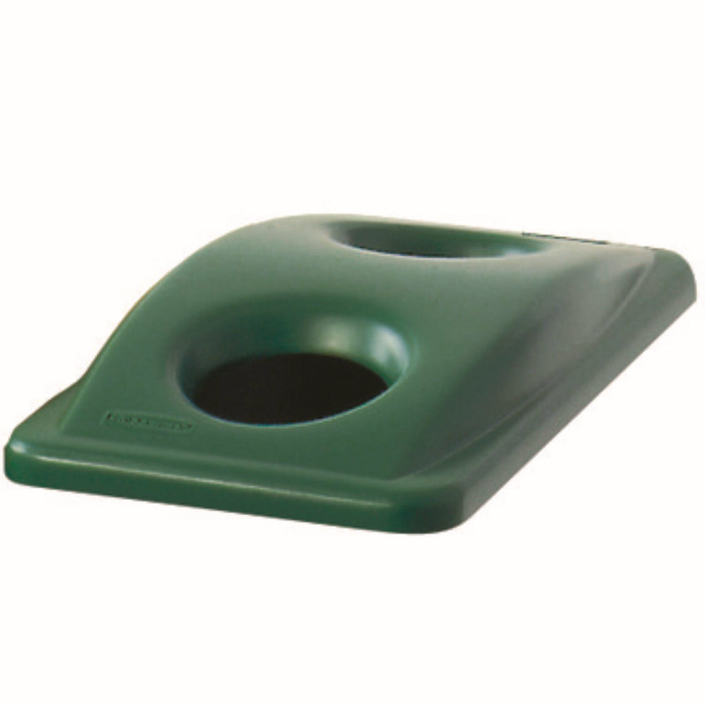 Slim Jim Bottle and Can Recycling Top, 20.38w x 11.38d x 2.75h, Green