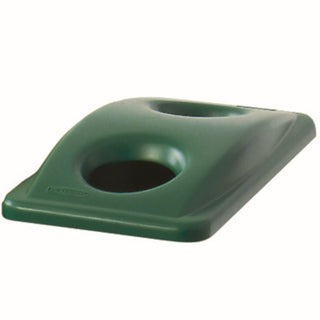 Slim Jim Bottle and Can Recycling Top, 20.38w x 11.38d x 2.75h, Green