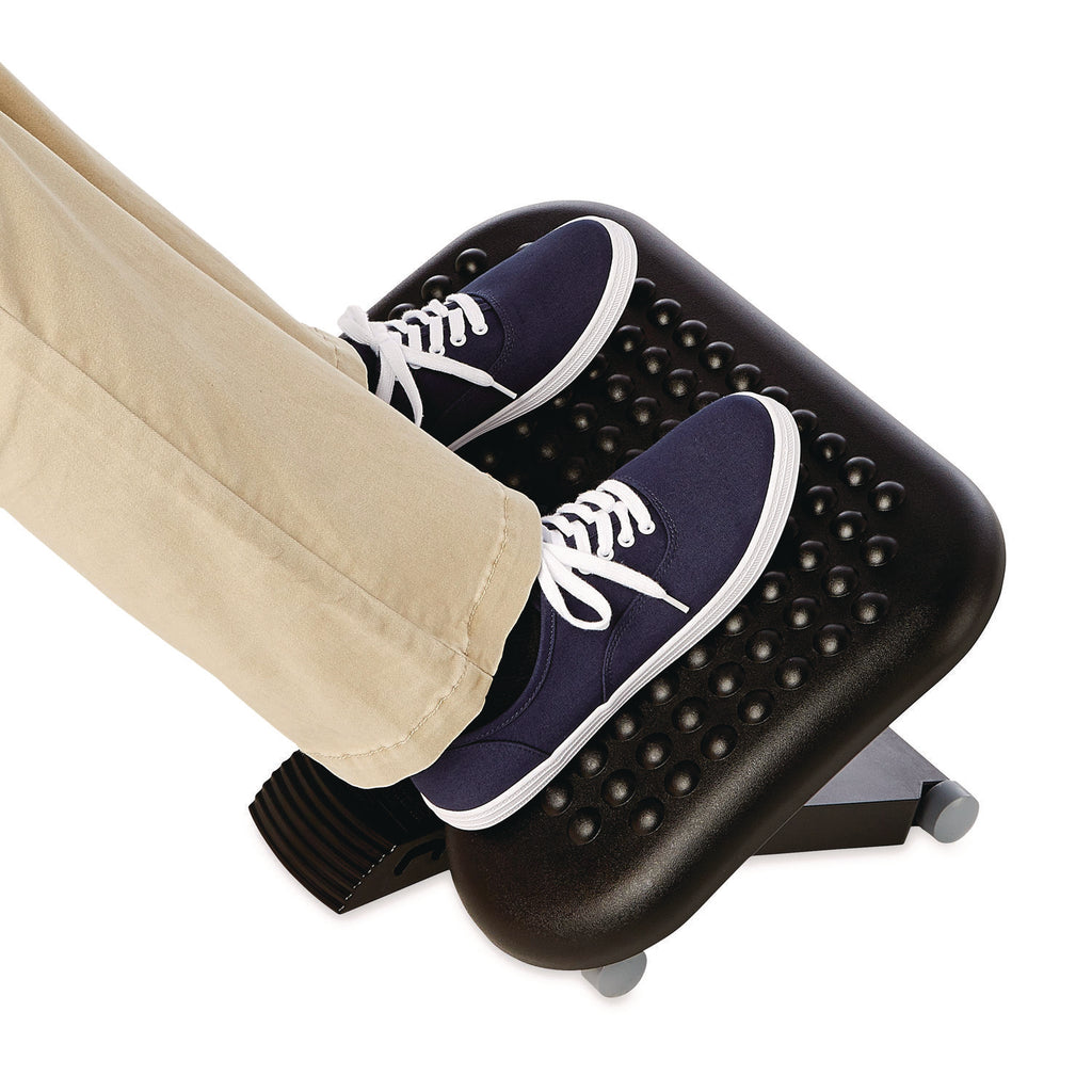 Height Adjusting Tilting Footrest, 18.13w x 14.25d x 4.13 to 6.63h, Charcoal