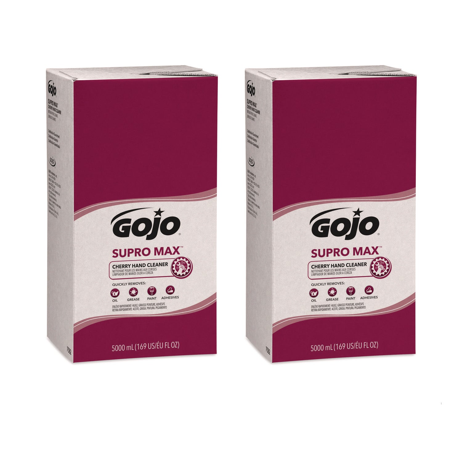 SUPRO MAX Hand Cleaner, Cherry, 5,000 mL Refill, 2/Carton