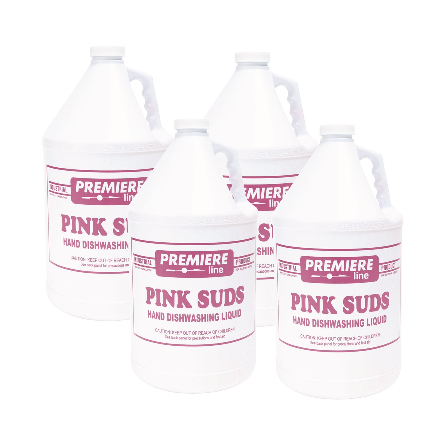Premier Pink-Suds Pot and Pan Cleaner, 1 gal, Bottle, 4/Carton