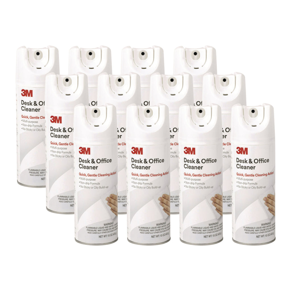 Desk and Office Spray Cleaner, 15 oz Aerosol Spray, 12/Carton – Office ...