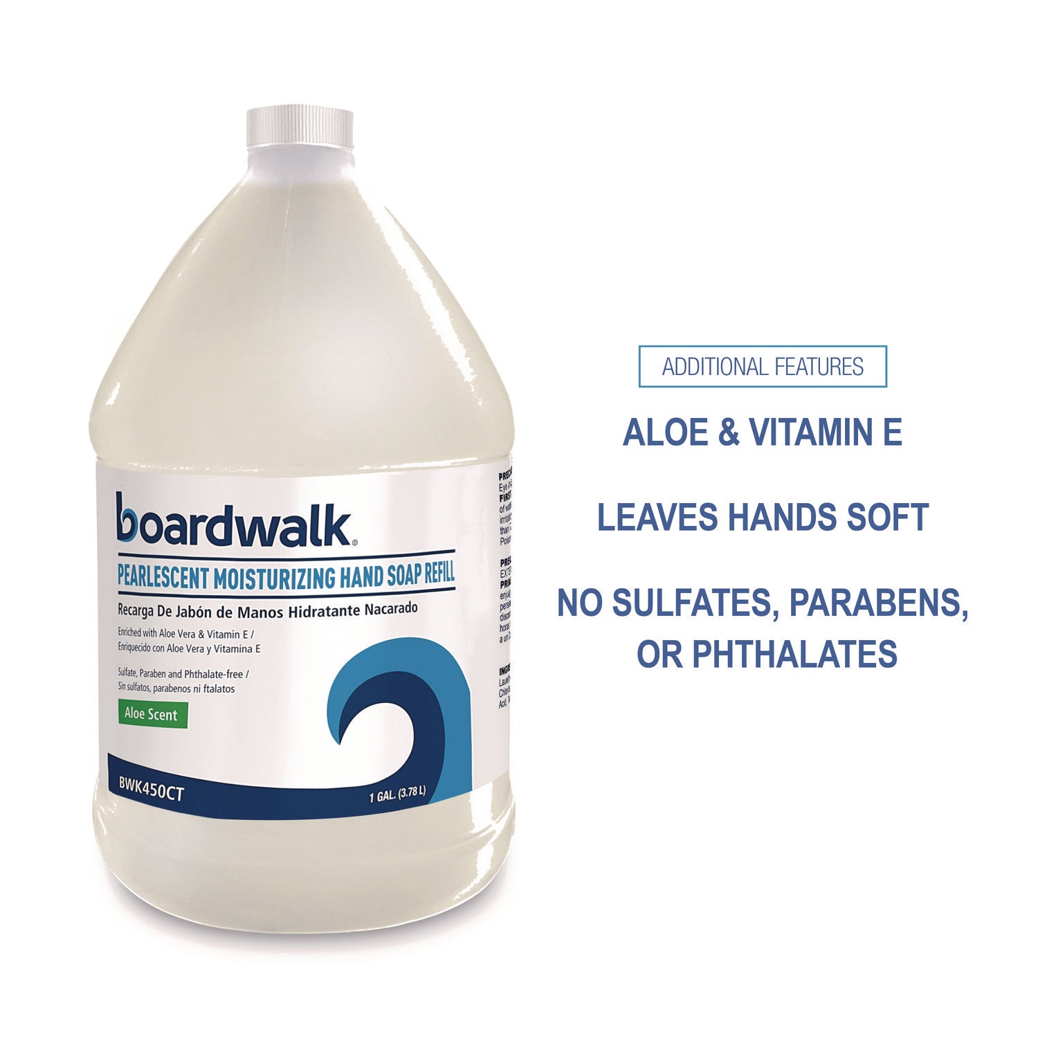 Pearlescent Moisturizing Liquid Hand Soap Refill, Aloe Scent, 1 gal Bottle, 4/Carton