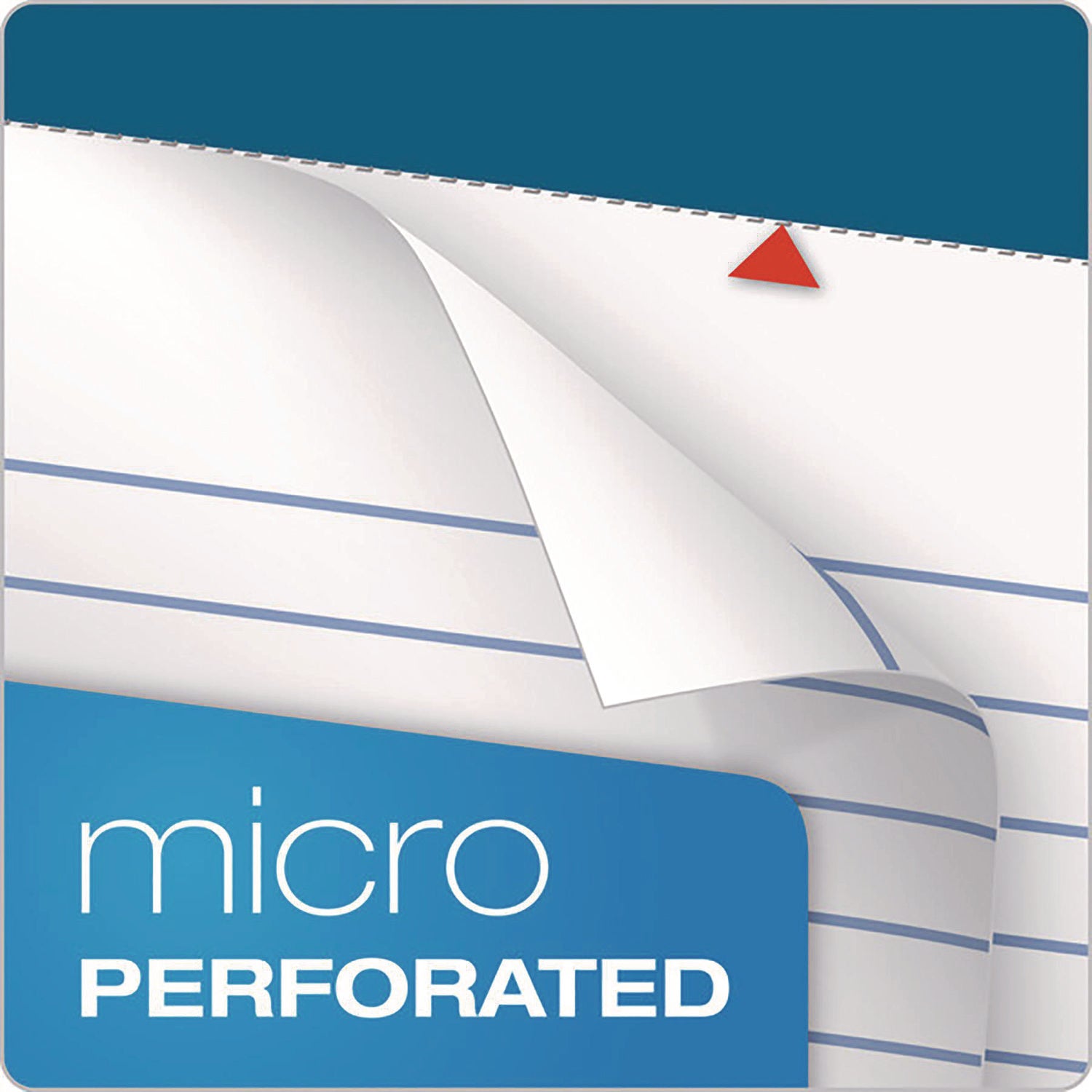 Double Docket Ruled Pads with Extra Sturdy Back, Medium/College Rule, 100 White 8.5 x 11.75 Sheets