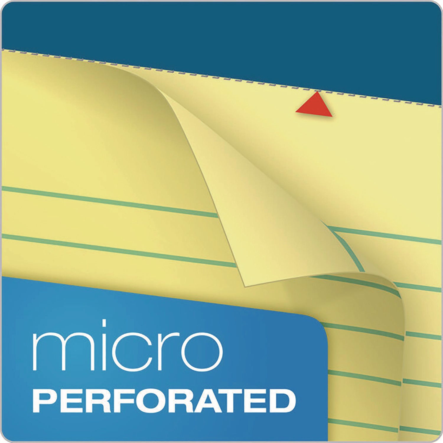 Double Docket Ruled Pads with Extra Sturdy Back, Medium/College Rule, 100 Canary-Yellow 8.5 x 11.75 Sheets