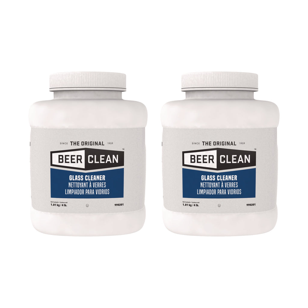 Beer Clean Glass Cleaner, Unscented, Powder, 4 lb. Container