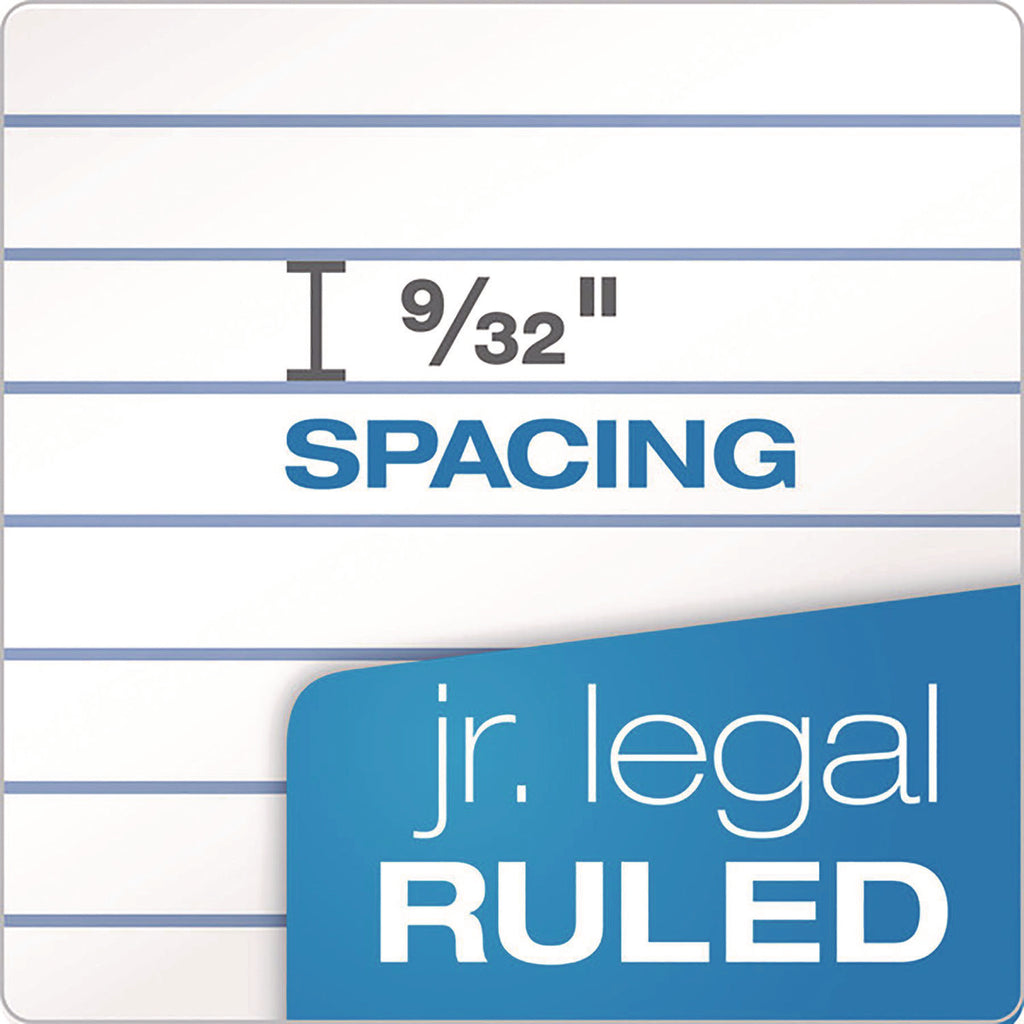 Earthwise by Ampad Recycled Paper Legal Pads, Wide/Legal Rule, 40 White 5 x 8 Sheets, 6/Pack