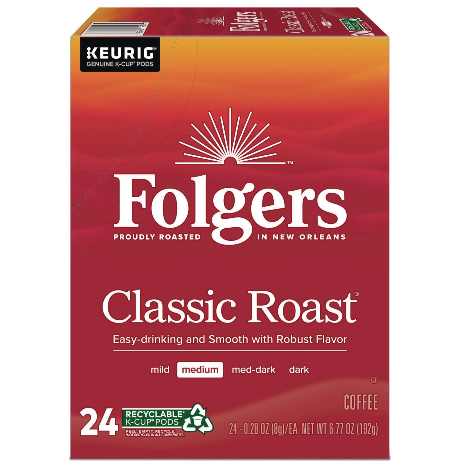 Gourmet Selections Classic Roast Coffee K-Cups, 24/Box
