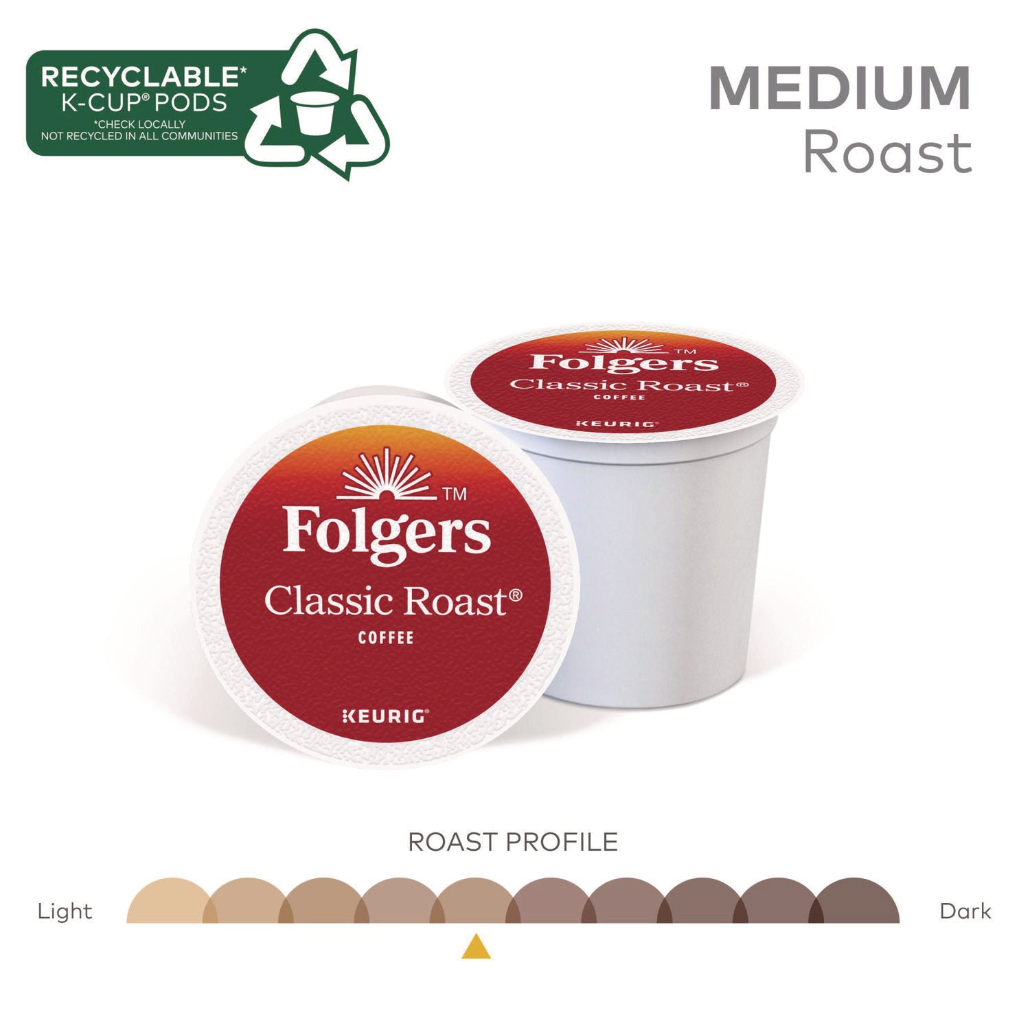 Gourmet Selections Classic Roast Coffee K-Cups, 96/Carton