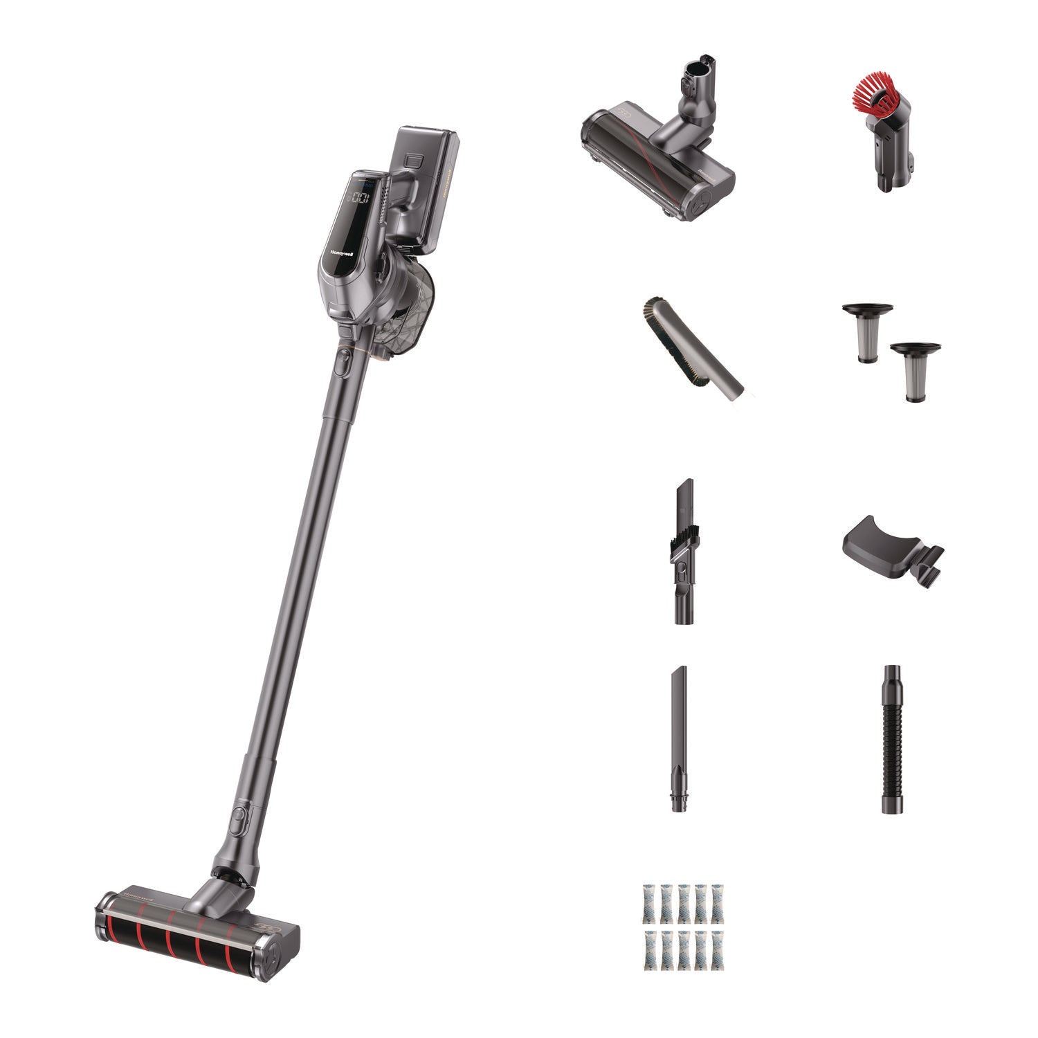 Aeromax Pro VC16 Cordless Vacuum, 8.5 Cleaning Path, Dark Silver