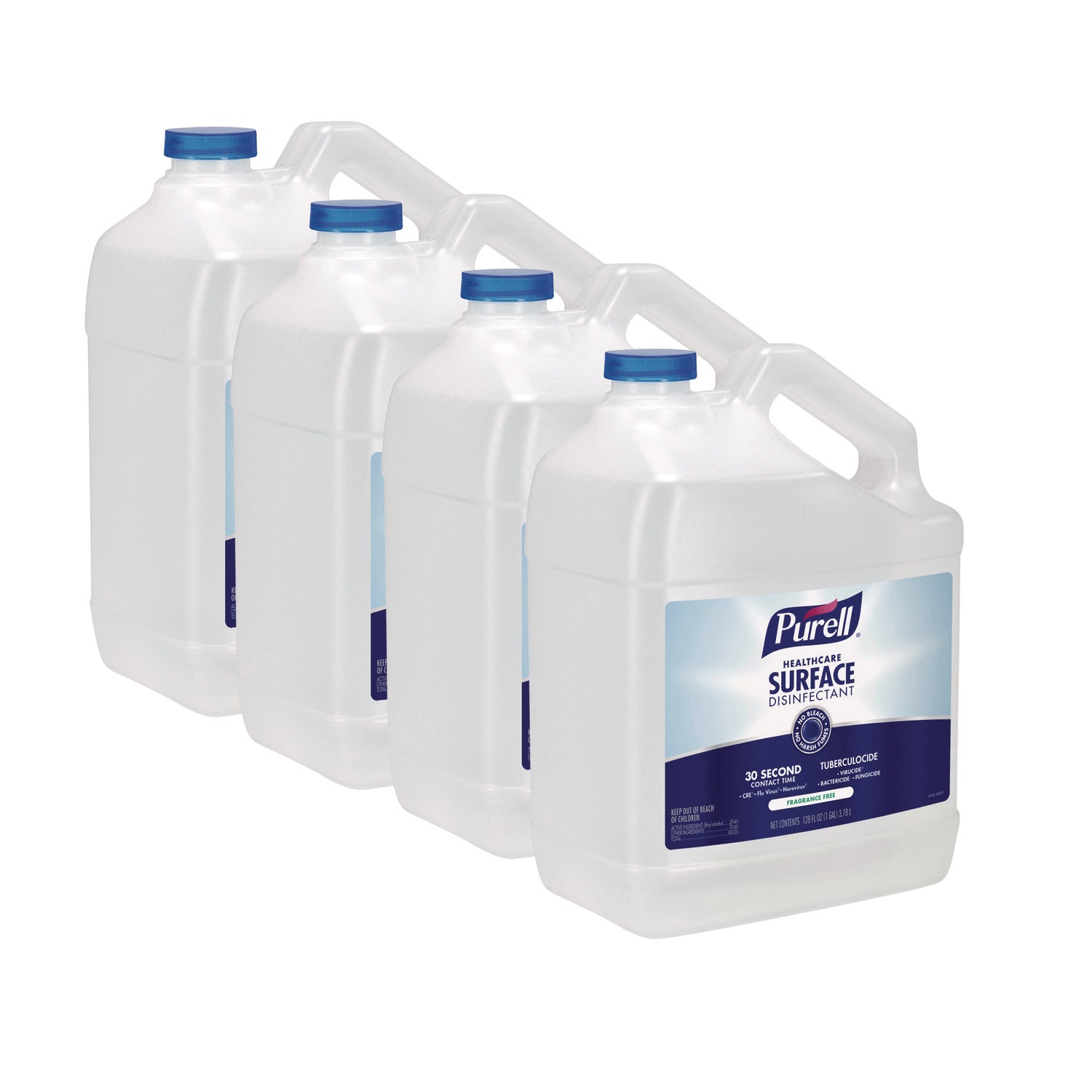 Healthcare Surface Disinfectant, Fragrance Free, 128 oz Bottle, 4/Carton