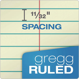 Gregg Steno Pads, Gregg Rule, 60 Green-Tint 6 x 9 Sheets