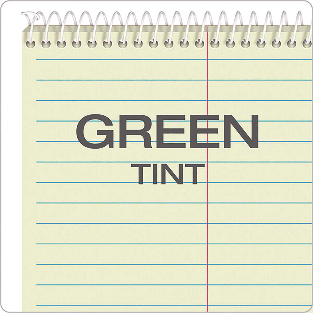 Gregg Steno Pads, Gregg Rule, 60 Green-Tint 6 x 9 Sheets