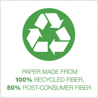 Earthwise by Ampad Recycled Writing Pad, Narrow Rule, Politex Green Headband, 50 White 5 x 8 Sheets, Dozen