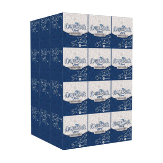 Angel Soft Professional Series Facial Tissue - 2 Ply - White - Soft - For Face, Office, Hotel, Medical, Dining, Casino - 36 / Carton