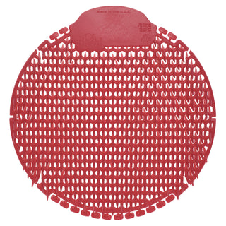 Slant7 with Terminator Urinal Screen, Evergreen Scent, Red, 5/Box