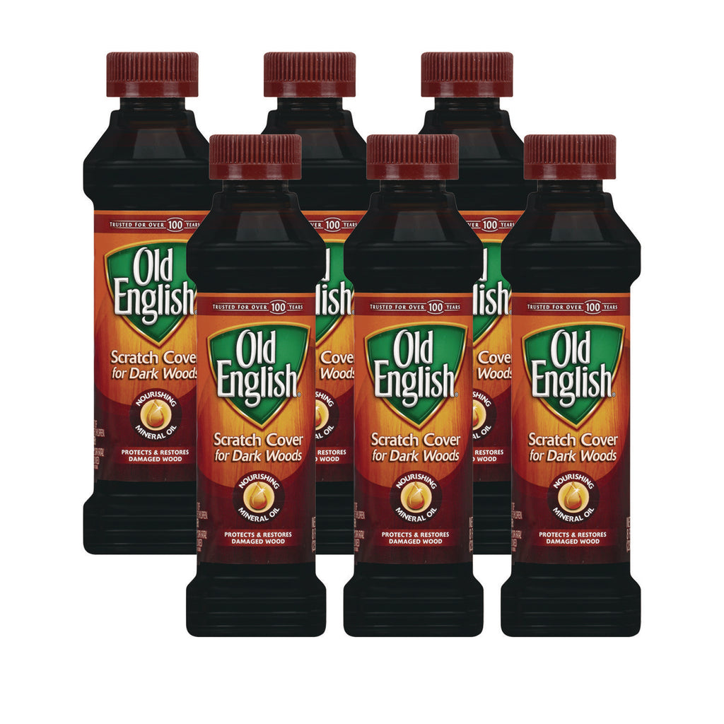 Furniture Scratch Cover, For Dark Woods, 8oz Bottle, Sold as 1 Each