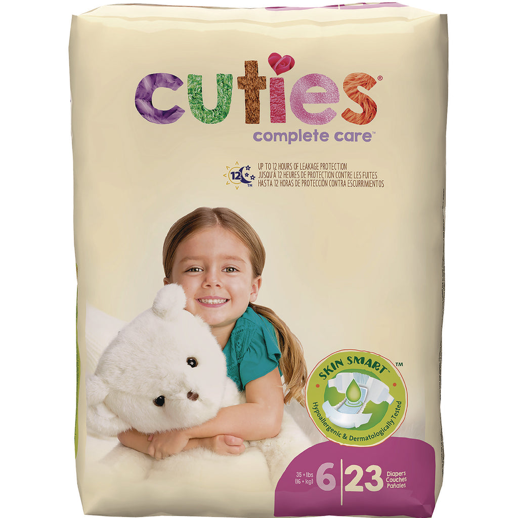 Premium Jumbo Diapers, Size 6, 35 lbs and Up, 92/Carton