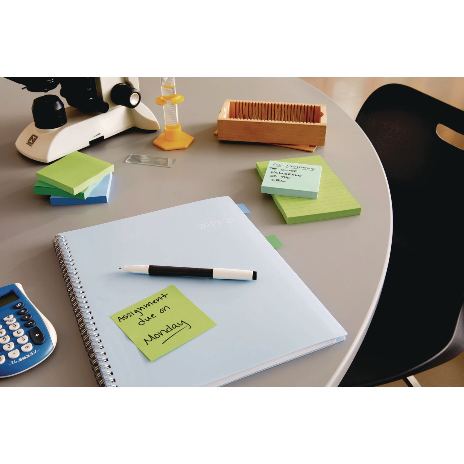 Post-it Super Sticky Notes Cubes - 3" x 3" - Square - 400 Sheets per Pad - Multicolor - Sticky, Adhesive - 1 Each