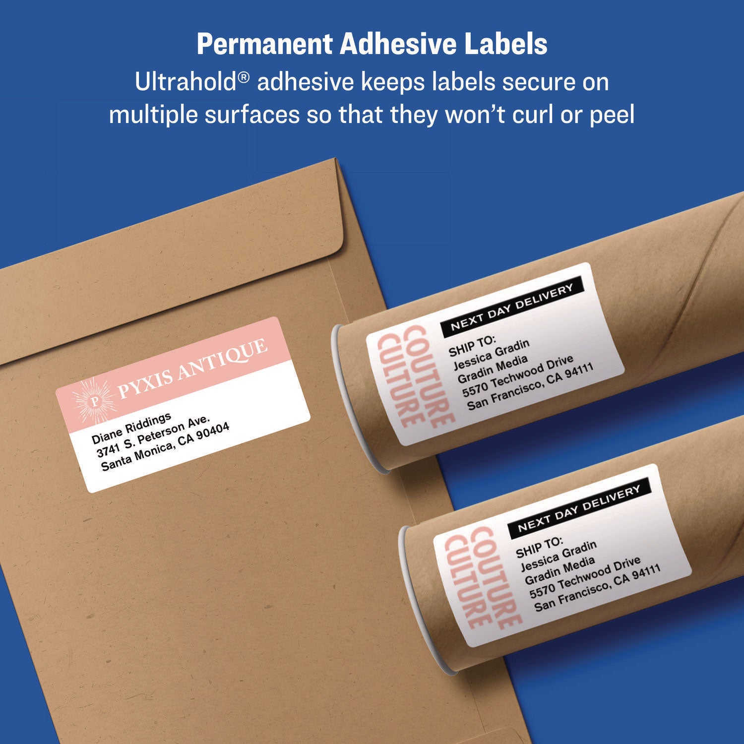 Avery TrueBlock Shipping Labels, Sure Feed Technology, Permanent Adhesive, 2" x 4" , 5,000 Labels (95910) - Avery Shipping Labels, Sure Feed, 2" x 4" , 5,000 Labels (95910)