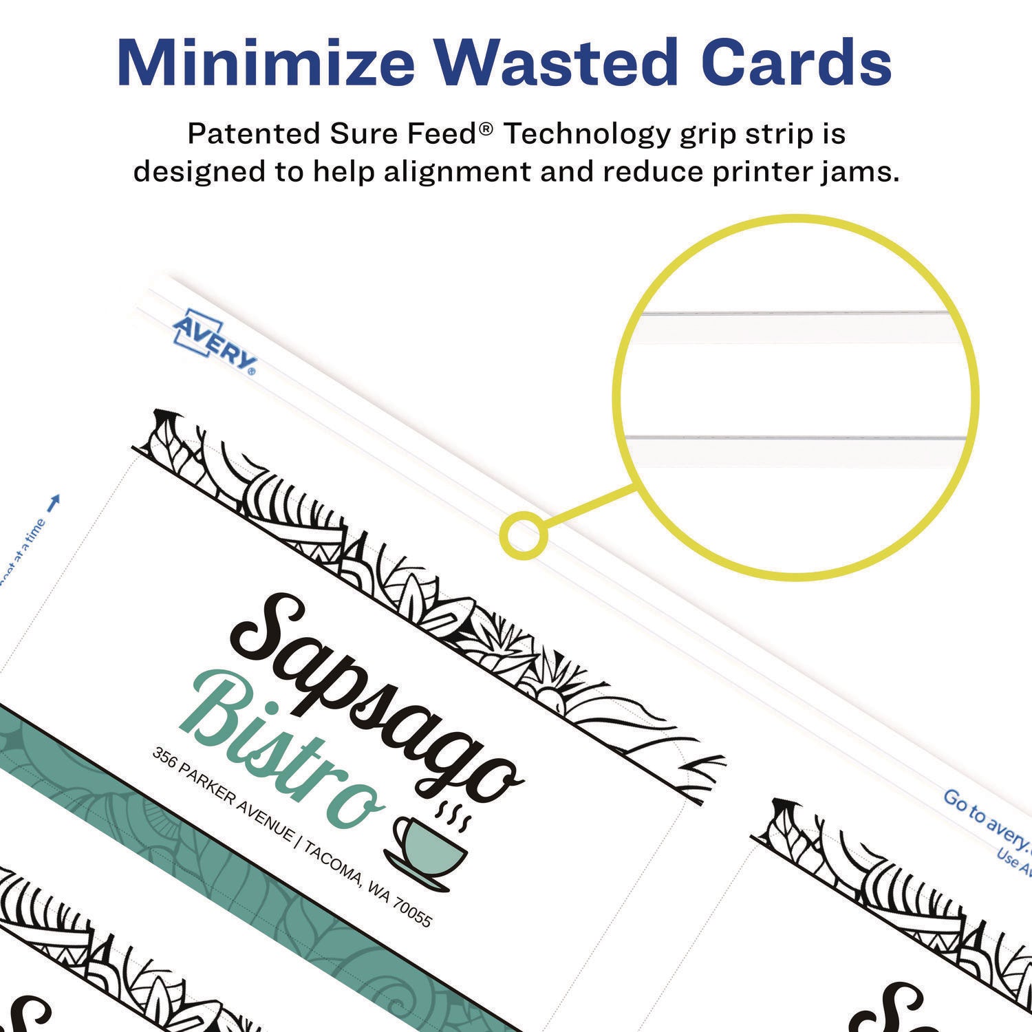 Round Corner Print-to-the-Edge Business Cards, Inkjet, 2 x 3.5, White, 160 Cards, 8 Cards/Sheet, 20 Sheets/Pack