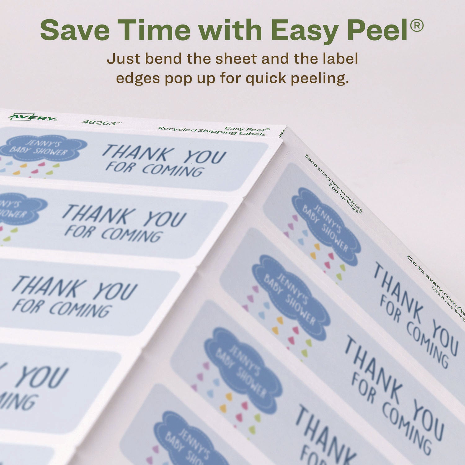 EcoFriendly Mailing Labels, Inkjet/Laser Printers, 2 x 4, White, 10/Sheet, 25 Sheets/Pack