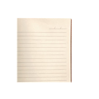 Vegan-Leather Layflat Flexible Cover Journal, Samantha Branches/Leaves, College Rule, Orange/Cream Cover, (72) 8 x 5.5 Sheets