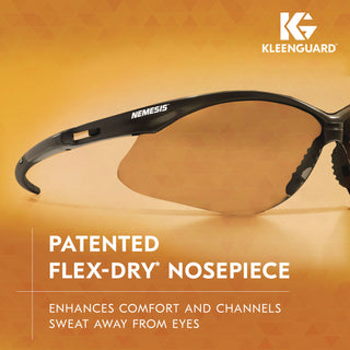 Nemesis Safety Glasses, Black Frame, Indoor/Outdoor Lens
