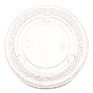 Souffle/Portion Cup Lids, Fits 3.25 oz to 5.5 oz Portion Cups, Clear, 2,500/Pack
