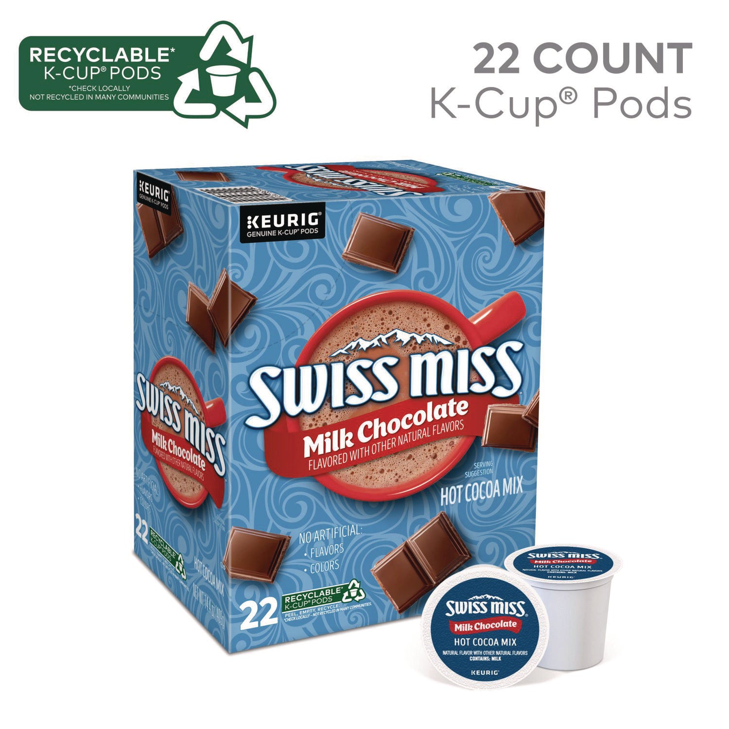 Milk Chocolate Hot Cocoa K-Cups, 22/Box