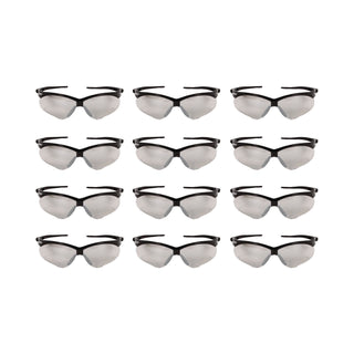 Nemesis Safety Glasses, Black Frame, Indoor/Outdoor Lens