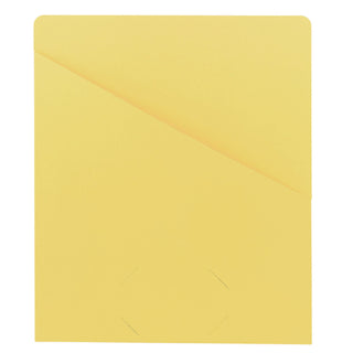 File Jackets, Letter Size, Yellow, 25/Pack