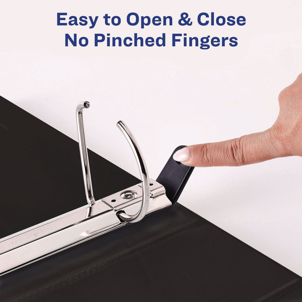 Heavy-Duty Non Stick View Binder with DuraHinge and Slant Rings, 3 Rings, 3" Capacity, 11 x 8.5, White, (5604)