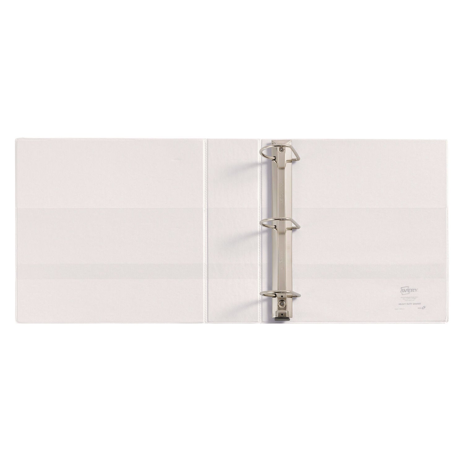 Heavy-Duty Non Stick View Binder with DuraHinge and Slant Rings, 3 Rings, 3" Capacity, 11 x 8.5, White, (5604)