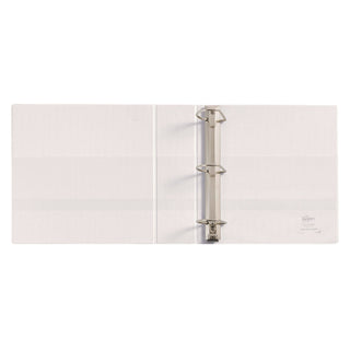 Heavy-Duty Non Stick View Binder with DuraHinge and Slant Rings, 3 Rings, 3" Capacity, 11 x 8.5, White, (5604)