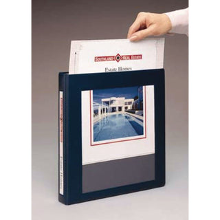 Framed View Heavy-Duty Binders, 3 Rings, 1" Capacity, 11 x 8.5, Black