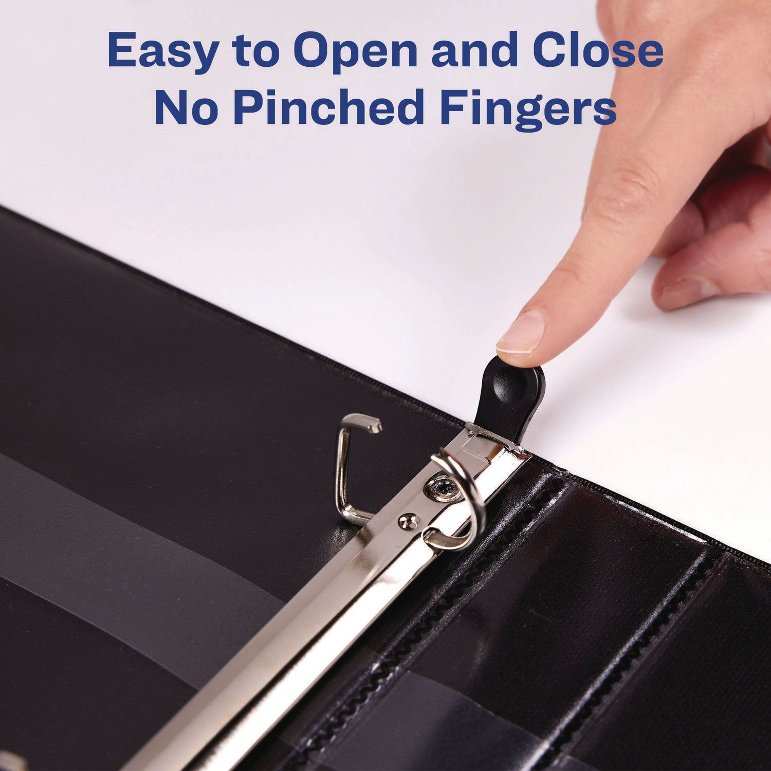 Heavy-Duty Non-View Binder with DuraHinge and Locking One Touch EZD Rings, 3 Rings, 3" Capacity, 11 x 8.5, Red