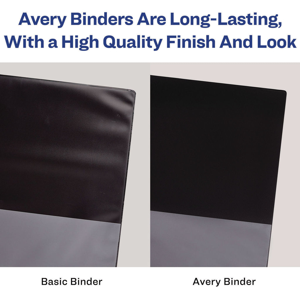 Heavy-Duty Non-View Binder with DuraHinge and Locking One Touch EZD Rings, 3 Rings, 3" Capacity, 11 x 8.5, Red
