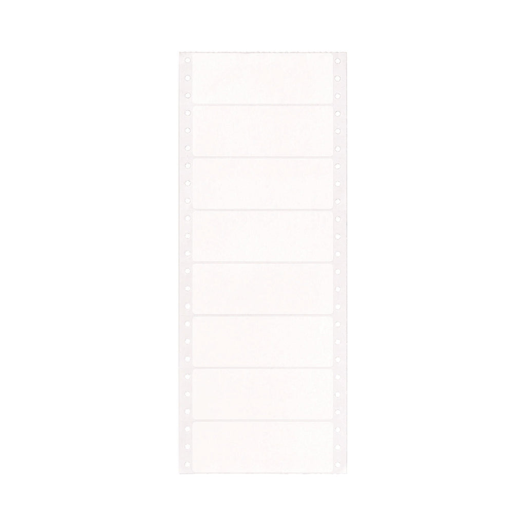 Dot Matrix Printer Mailing Labels, Pin-Fed Printers, 1.44 x 4, White, 5,000/Box