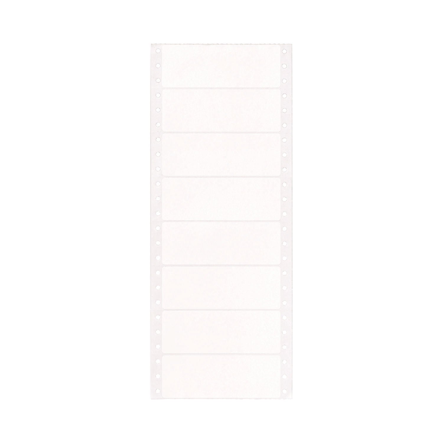 Dot Matrix Printer Mailing Labels, Pin-Fed Printers, 1.44 x 4, White, 5,000/Box